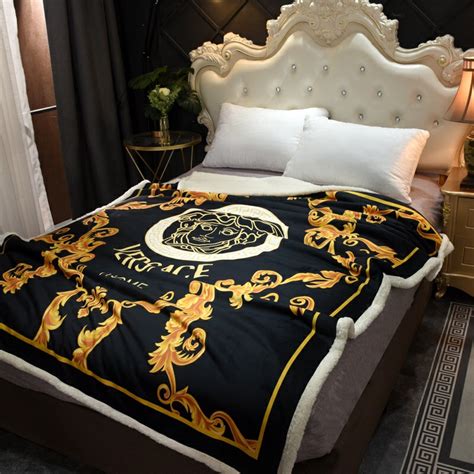 versace replica blanket|authentic Versace bedding.